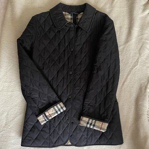 Burberry London Quilted Jacket Nova check Black women's size XS